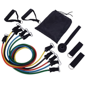 Indoor 11 Piece Resistance Bands Set